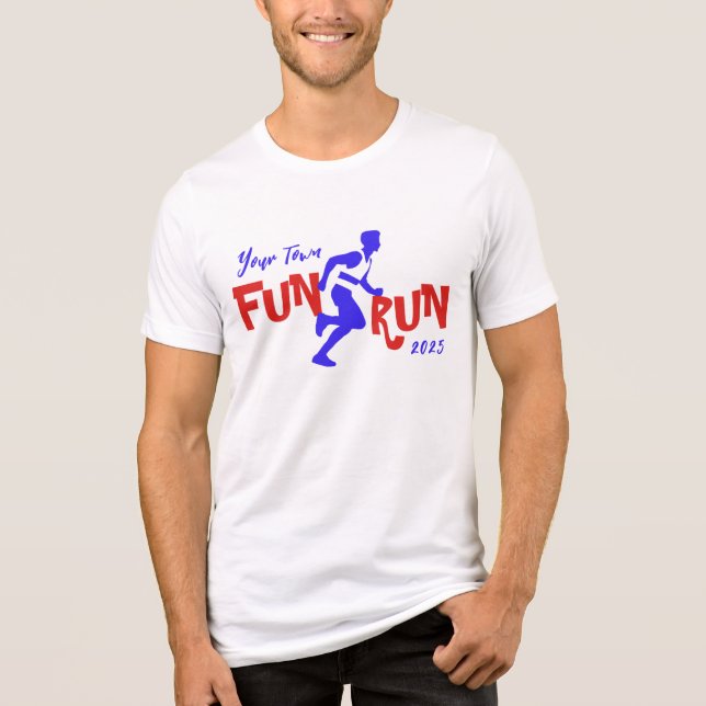 Fun Run Design Tri-Blend Shirt (Front)