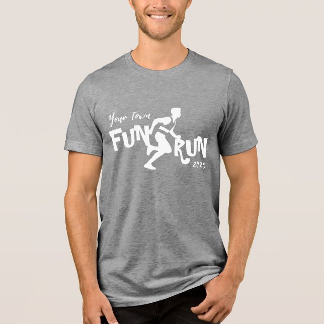 Fun Run Design Tri-Blend Shirt (Front)