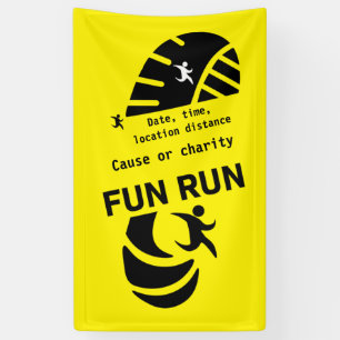 Fun Run Event Cause Charity Promotion T-Shirt Than Banner