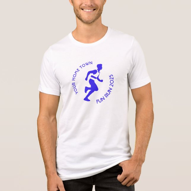 Fun Run / Marathon / Sports Day Design Tri-Blend Shirt (Front)