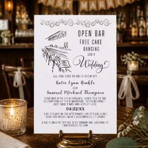 Fun Rustic Wedding Invitation