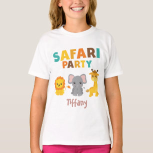 Fun Safari Birthday Girl T-Shirt