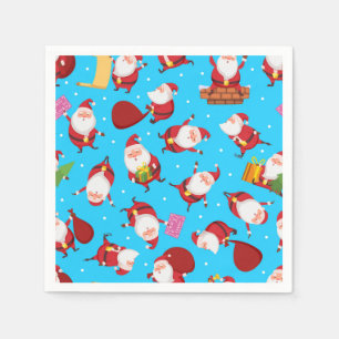 Fun Santa Happy Xmas   Christmas Holidays Napkin