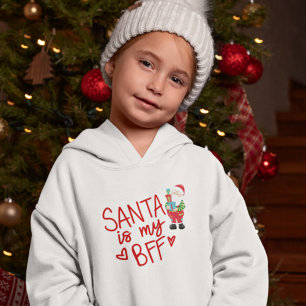 Fun Santa is my BFF Christmas Bold RedText