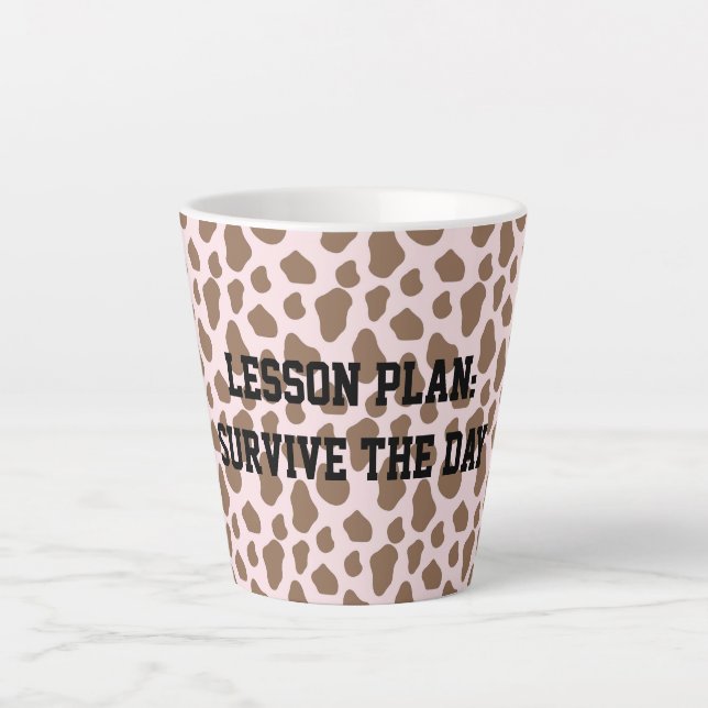 Fun Sarcastic quote for teachers Latte Mug (Front)