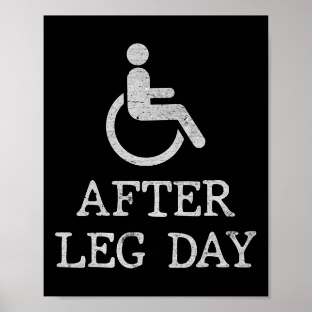 Fun sayings for wheelchair users Disabilities Awar Poster (Front)