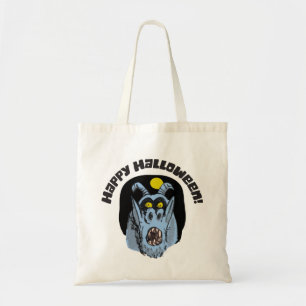 Fun Scary Monster Halloween Tote Bag