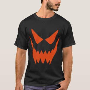 Fun Scary Spooky Pumpkin Jack O Lantern Face T-Shirt