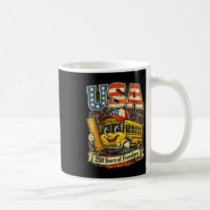 Fun school bus classroom 4th of july cute teacher coffee mug