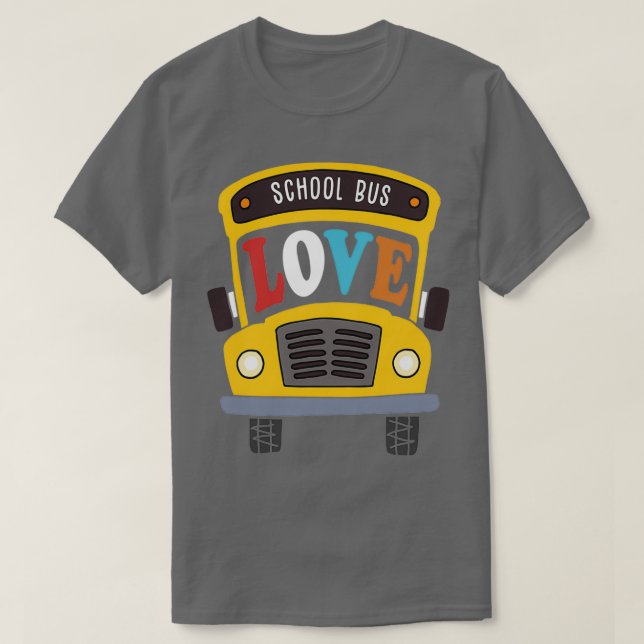 Fun School Bus Driver Gift Design Idea Yellow Bus  T-Shirt (Design Front)
