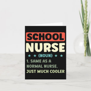 Fun School Nurse Definition Byck To School Card
