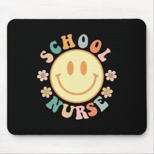 Fun School Nurse Graphic Tees Tops Byck To School  Mouse Pad