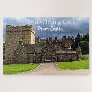 Fun Scotland Irvine/Irving Clan's Drum Castle Jigsaw Puzzle