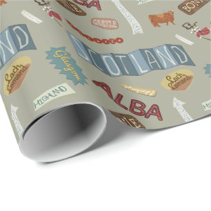 Fun, Scotland wrapping paper