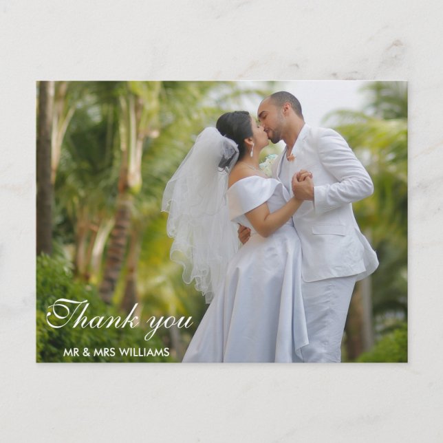 fun script | wedding thank you card (Front)