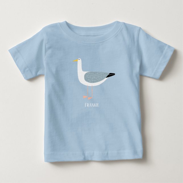Fun Seagull Baby T-Shirt (Front)