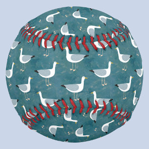 Fun Seagull Pattern Baseball