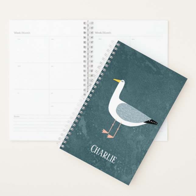 Fun Seagull Personalised Planner (Display)