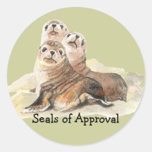 Fun "Seals of Approval" with Cute Watercolor Seals