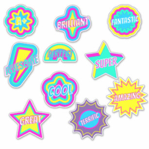 Fun Selection of Comment Reward Teacher Stickers