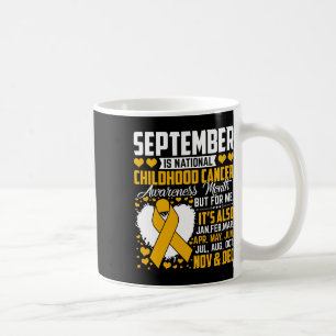 Fun September Is National Childhood Cancer Awarene Coffee Mug