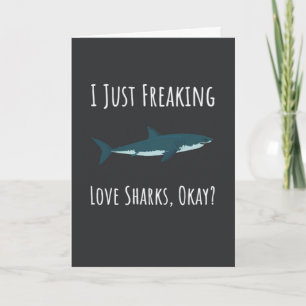 Fun Shark Cards Ocean Beach Sharkastic Funny Humor