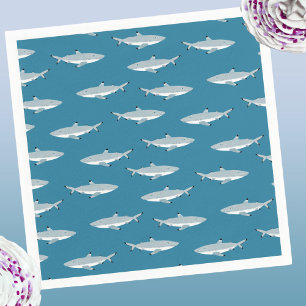 Fun Shark Underwater Themed Napkin