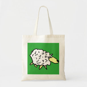Fun Sheep in a Cartoon Style Tote Bag