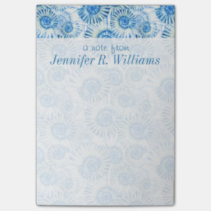 Fun Shell Pattern Add Your Name Post-it Notes