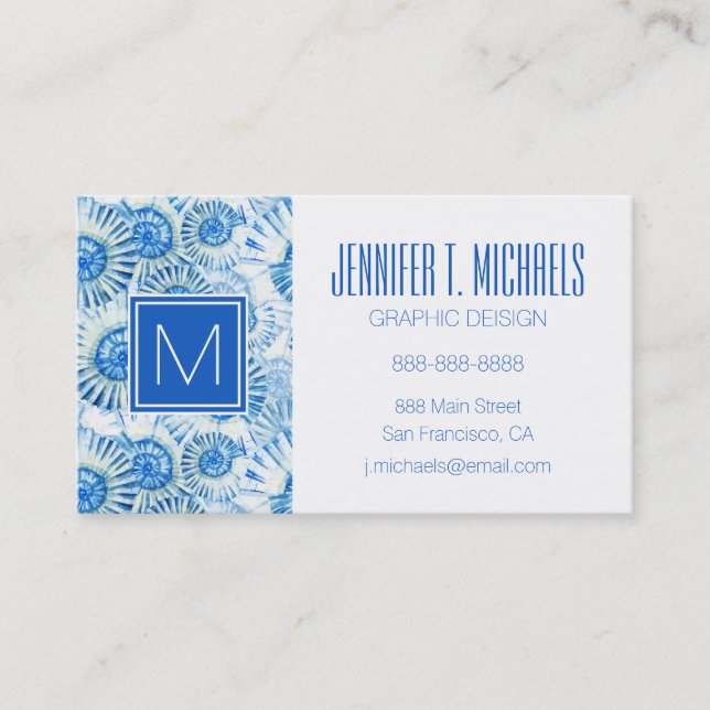 Fun Shell Pattern Business Card (Front)