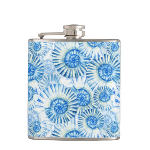 Fun Shell Pattern Hip Flask