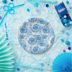Fun Shell Pattern Paper Plate