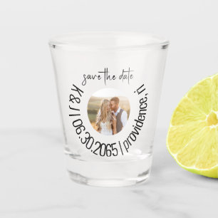 Fun Shot Glass Photo Wedding Save the Date