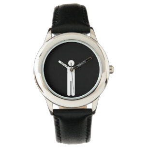 fun sign graphic man watch