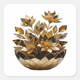 Fun Silver Abstract Sticker Motif
