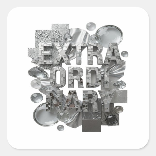 Fun Silver EXTRAORDINARY Label Design (Front)