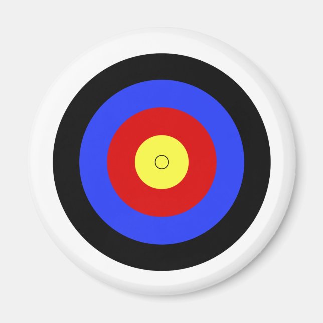 Fun Simple Classic Archery Shooting Target Magnet (Front)