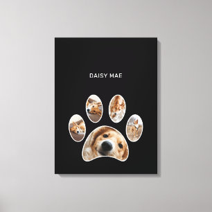 Fun Simple Paw Print Custom Pet Photo Collage