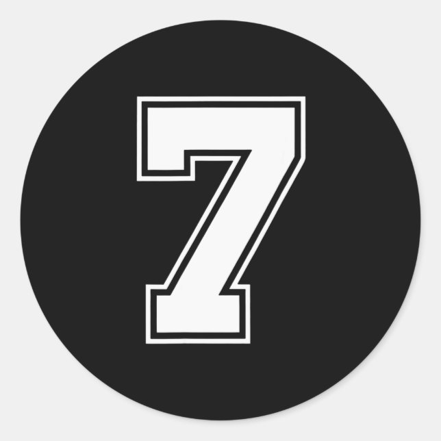 Fun Six Seven 6 7 Meme Design  Classic Round Sticker (Front)