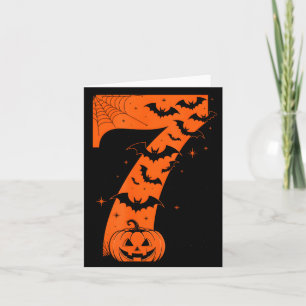 Fun Six Seven 6 7 Meme Design Couples Halloween Card
