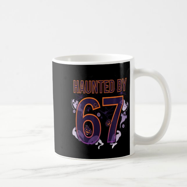 Fun Six Seven 6 7 Meme Design Couples Halloween  Coffee Mug (Right)