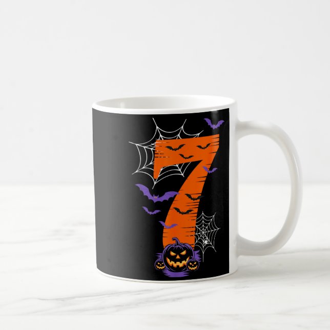 Fun Six Seven 6 7 Meme Design Couples Halloween  Coffee Mug (Right)
