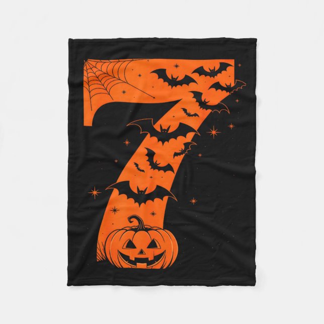 Fun Six Seven 6 7 Meme Design Couples Halloween  Fleece Blanket (Front)