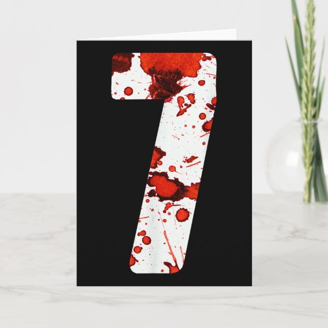 Fun Six Seven 6 7 Meme Design Couples Halloween Ho Card (Front)