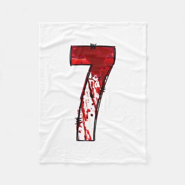Fun Six Seven 6 7 Meme Design Couples Halloween Ho Fleece Blanket (Front)