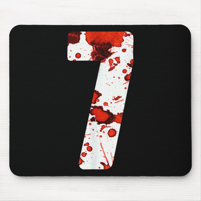 Fun Six Seven 6 7 Meme Design Couples Halloween Ho Mouse Pad (Front)
