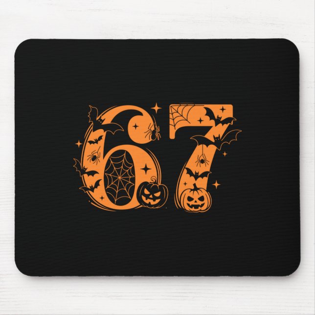 Fun Six Seven 6 7 Meme Design Couples Halloween Lo Mouse Pad (Front)