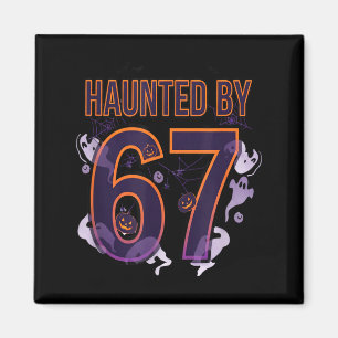 Fun Six Seven 6 7 Meme Design Couples Halloween Magnet