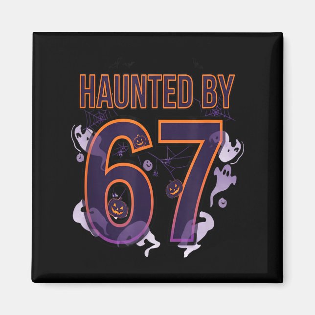 Fun Six Seven 6 7 Meme Design Couples Halloween  Magnet (Front)