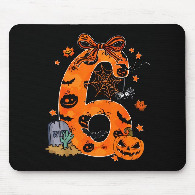 Fun Six Seven 6 7 Meme Design Couples Halloween  Mouse Pad (Front)